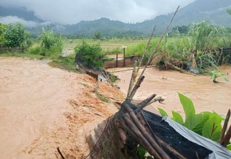 Kondisi banjir di Aceh Selatan, Minggu (12/5). Sumber Foto: BPBD Aceh Selatan