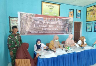 Pelayanan kesehatan warga di lokasi TMMD Kodim Palopo 