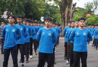 Siswa SMA Islam Athitah Bukit Baruga Dididik wawasan Kebangsaan di Markas TNI AL 