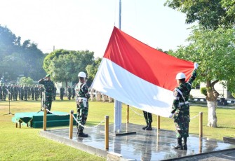 Upacara bendera prajurit Kodim 0802/Ponorogo 