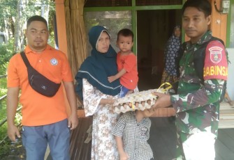 Bantuan paket sembako warga binaan 