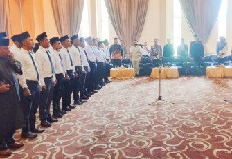30 Anggota Panwascam se-Kabupaten Bintan di Lantik 
