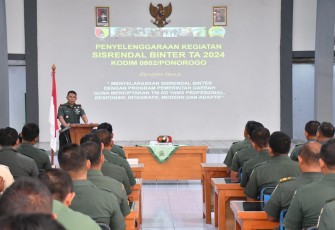 Dandim 0802/Ponorogo Letkol Inf Dwi Soerjono 