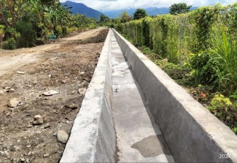 Saluran irigasi desa Pammesakang 