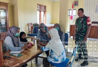 Pendampingan posyandu wilayah desa binaan 