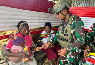 Pelayanan kesehatan satgas Yonif 509 Kostrad 