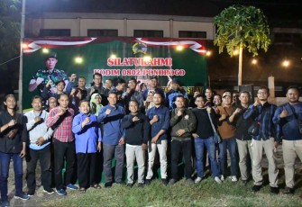 Dandim 0802/Ponorogo Silaturahmi Insan Pers dan Ketua Perguruan Silat