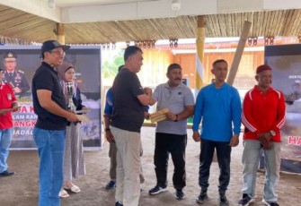 Pertandingan Gasing Kapolda Kepri Cup 2024 di Tutup Oleh Bupati Natuna 