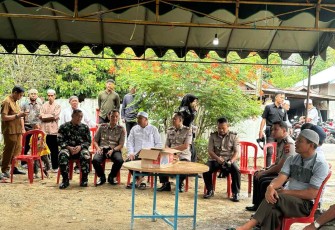 Dandim 1001/HSU-BLG Letkol Kav Gunantyo Ady Wiryawan saat takjiah bersama Kapolres Balangan 