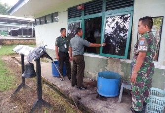 Tim penilaian kebersihan jajaran Korem 121/Abw