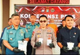Polres Bintan dan Lanal Bintan Musnahkan Narkoba Jenis Sabu Hampir 1 Kg 