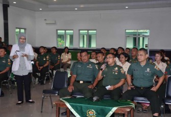 Penyuluhan kesehatan prajurit Korem 023/KS
