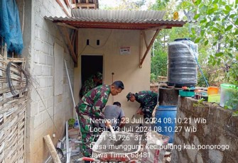Pengerjaan jambanisasi wilayah desa binaan 