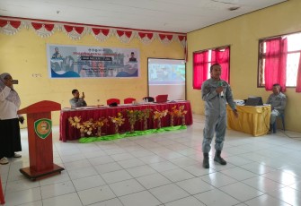 Stasiun Bakamla Tual Gelar Sosialisasi K3 di SMKN 1 Tual 