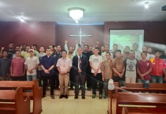 Ibadah WBP umat kristiani Lapas Pematangsiantar 