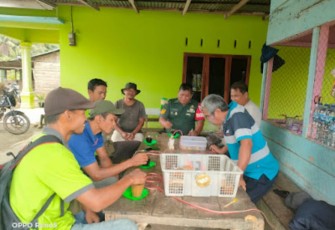 Koramil 0204-21/Tiga Juhar Kodim 0204/DS Gelar Komsos di Desa Sumbul. 