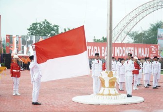Upacara bendera HUT Kemerdekaan RI di Tenggarong 