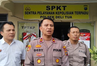 Kapolsek Delitua Wikayah Hukum Polrestabes Medan Berhasil Selamatkan Percobaan Bunuh Diri yang Dilakukan Karyawan Toko