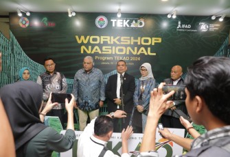 Paiman Raharjo Wakil Menteri Desa, PDTT. Membuka Acara Workshop Nasional Program TEKAD 202. Senin, 26 Agustus 2024 di Hotel Mercure Ancol