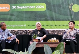 Plh Direktur Sinkronisasi Urusan Pemerintah Daerah I Gunawan Eko Movianto saat memberikan pengarahan  