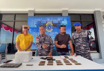 Lanal Nabire amankan ratusan butir peluru dan magazine 