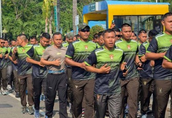 Bina fisik prajurit Yonarmed 12 Kostrad 