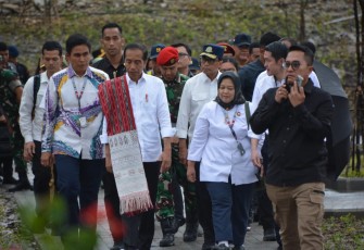 Kunjungan presiden Jokowi di Kabupaten Humbahas, Provinsi Sumatera Utara, Rabu (16/10)