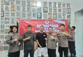 Ketua Pewarta Polrestabes Medan Terima Kunjungan Kasubbid Penmas Poldasu.