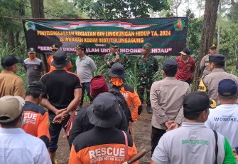 Kodim 0807/Tulungagung tanam ribuan pohon di wilayah 