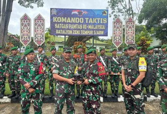 Dansatgas Yonzipur 5/ABW Letkol Czi Shobirin Setio Utomo bersama Team Dalwasops Pusziad