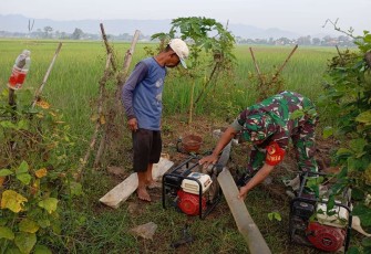 Pendampingan pengairan sawah wilayah desa binaan 