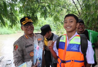 Kapolrestabes Lakukan Pengecekan Sungai Babura.