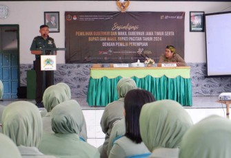 Sosialisasi tahapan pilkada di Kodim 0806/Trenggalek 