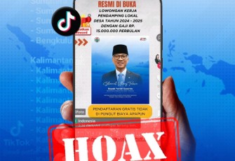 Berita hoax mengatasnamakan Kemendes PDT