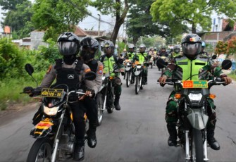 Patroli wilayah pilkada di wilayah Kodim 0802/Ponorogo 