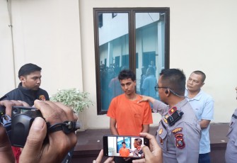 Pelaku Begal Sadis Digiring Mapolsek Sunggal.