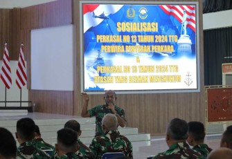Sosialisasi hukum bahaya korupsi di Koarmada III Sorong, Rabu (4/12)