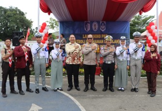 Satlantas Polrestabes Medan Lounching PKS dan Beri Pembelakalan kepada Pelajar
