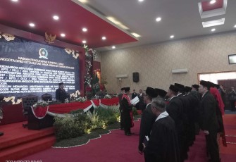 Situasi Pelantikan Anggota DPRD Kota Blitar Periode 2024-2029 (Foto : Faisal NR / Klikwarta.com)