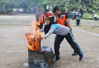 Simulasi Penanggulangan Kebakaran di Kosek IKN