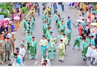 1111 Orang Kafilah Kabupaten Bintan Semarakkan Pawai Taruf MTQH ke X Provinsi Kepri di Batam 