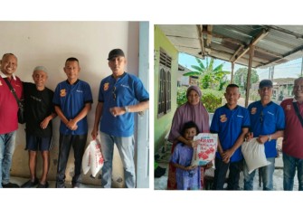 Chairum Lubis SH Ketua Pewarta Polrestabes Medan Laksanakan Jumat Barokah di Beberapa Titik.