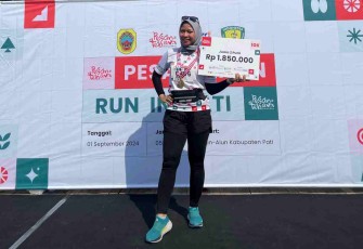Ardinateta salah satu juara Pesantenan Run