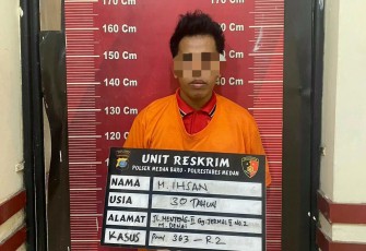 Pelaku Maling Motor di Pelataran Parkir Masjid Al Jihad