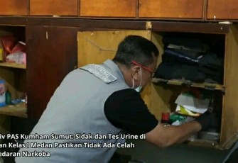 Kadivpas Kemenkumham Sumut Sidak Rutan I Medan.