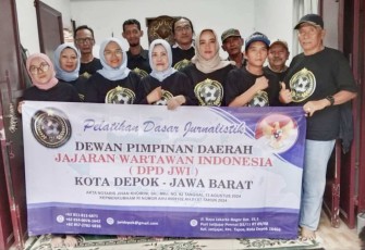 Pelatihan dasar jurnalistik DPD JWI Kota Depok, Jum'at (6/12)