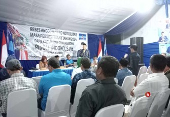 Situasi Reses Anggota Komisi 3 DPRD Kota Blitar Ridho Handoko untuk Masa Sidang ke- 1. (Foto : Faisal NR / Klikwarta.com)