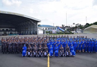Komandan Wing Udara 1 saat Terima Kunjungan Kerja Komandan Puspenerbal