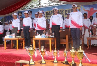 Pembukaan Turnamen Bola Voli Pantai Kapolres Tulungagung Cup 2024