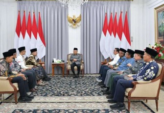 Wapres RI KH Ma'ruf Amin saat menerima pengurus PBWN di Jakarta 